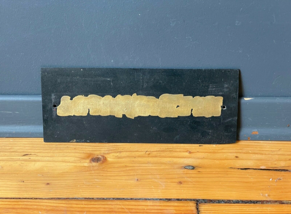 Gold & black vintage president glass sign from1970's original man cave