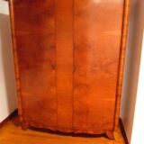 Small vintage Scandinavian walnut veneer cabinet, 1940s