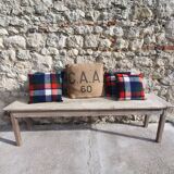 Bench, wooden banquette