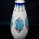 Art Deco vase in crackled earthenware, M. Dufrêne, Boch Keramis La Maîtrise