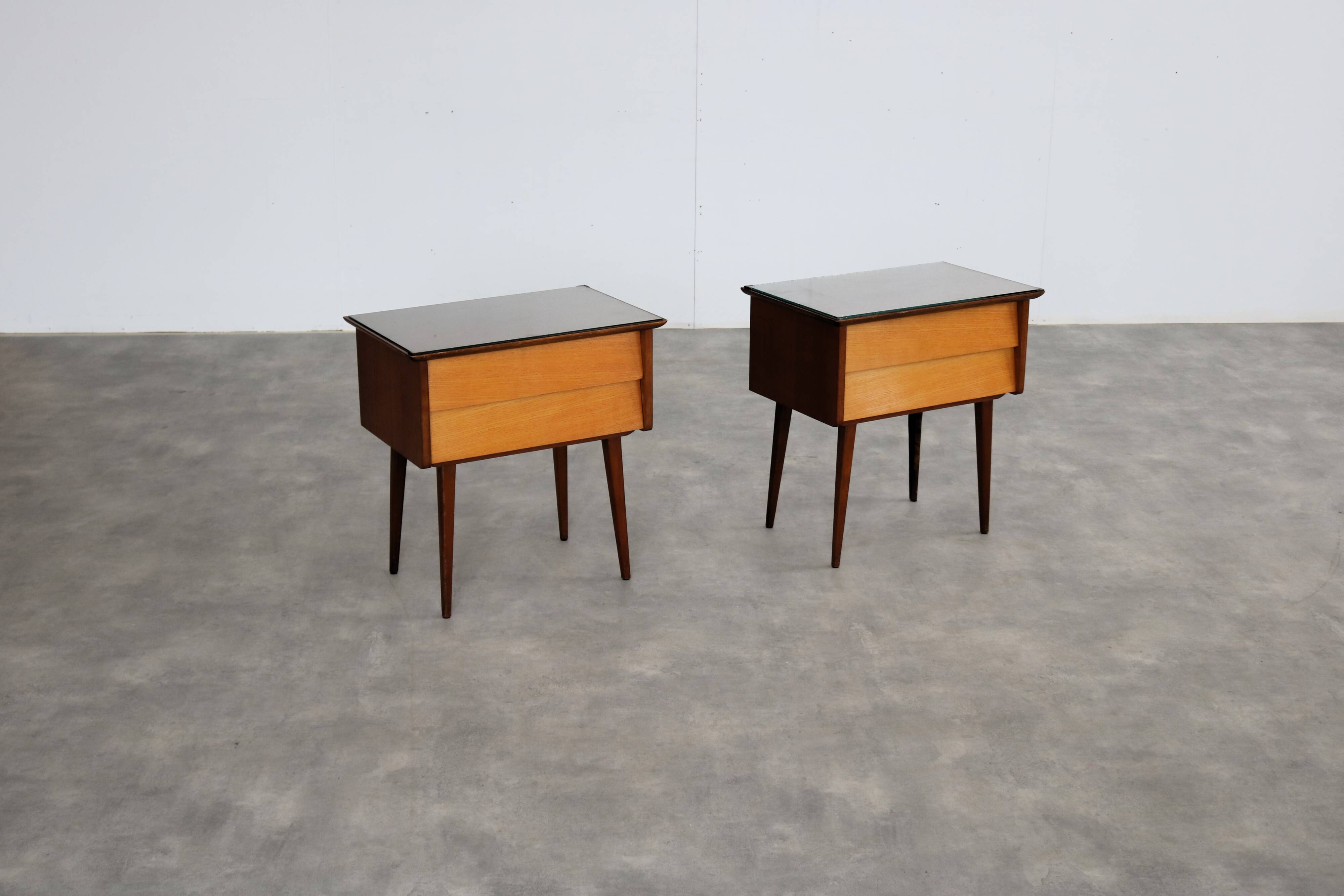 Ensemble de tables de chevet vintage | Commodes | Années 1960