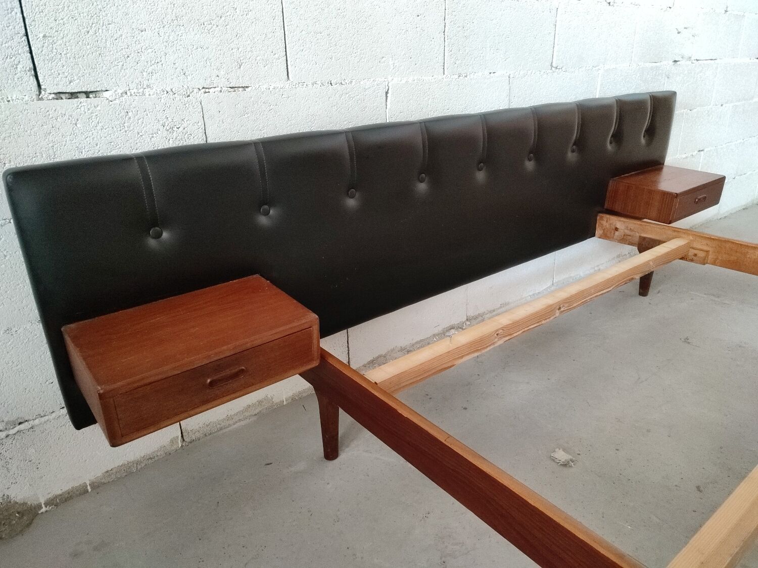 Scandinavian rosewood bed