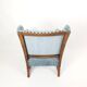 Blue flea market armchair