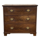 English commode with 3 drawers from the 19th century in mahogany.