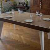 Checkerboard table oak