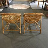 Pair of rattan chairs