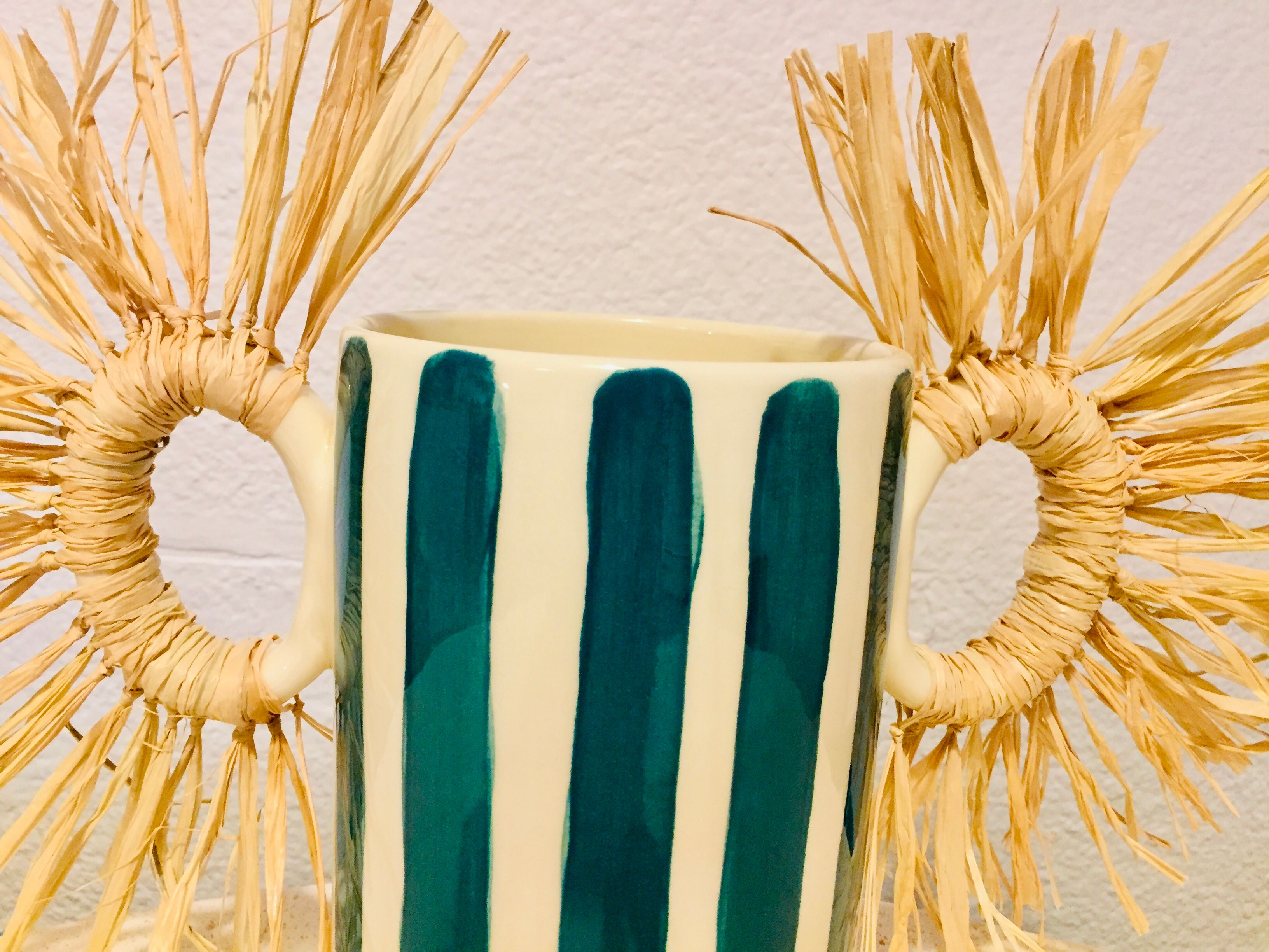 Hand-painted ceramic vase