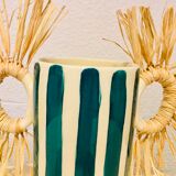 Hand-painted ceramic vase