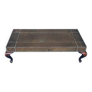 brass Coffee Table, France,