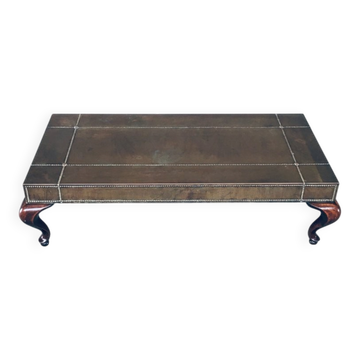 Brass coffee table, France, 1960s