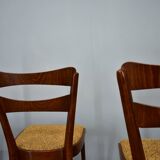 Vintage walnut dining chairs by Mier Topolcany, Czechoslovakia, 1960s, set of 4
