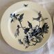 Pair of poppy dishes, Summer decoration, Gien earthenware from the 19th century.