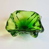 🌿 Radiant green Murano tray – vintage 70s 🌿