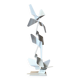 Dominique maltier (1954). cubist tree. cut metal. unique piece.