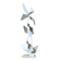 Dominique maltier (1954). cubist tree. cut metal. unique piece.