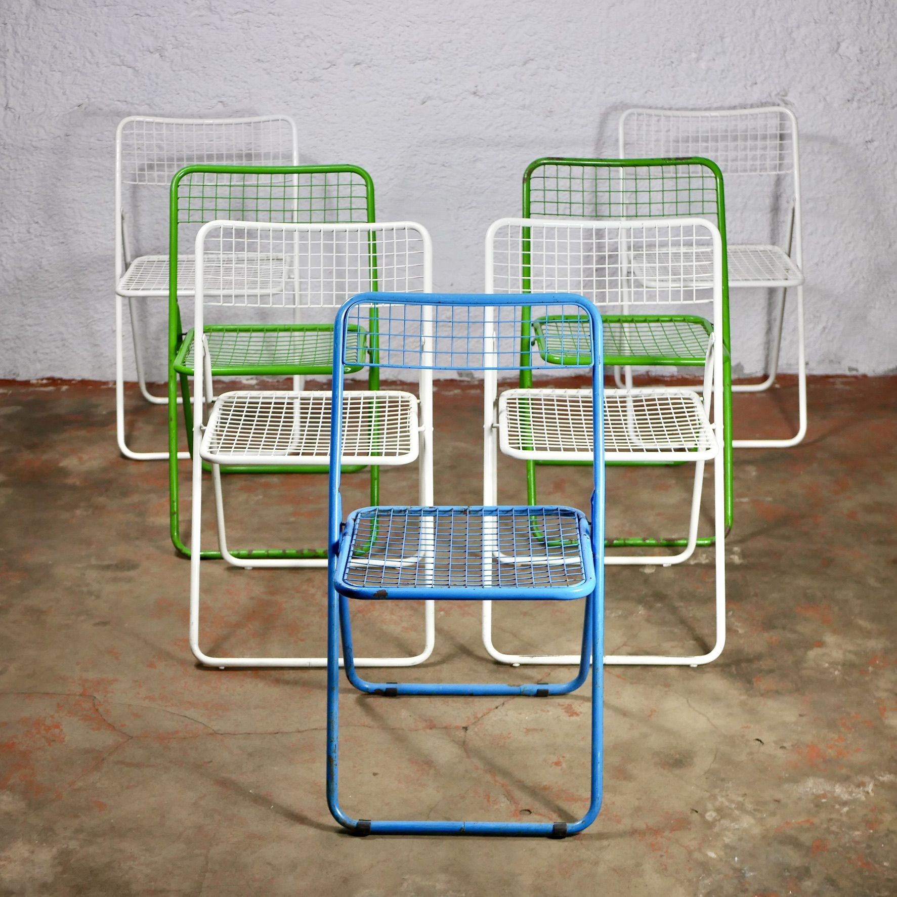 Série de 4 chaises Ted Net Niels Gammelgaard pour Ikea