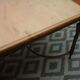 Marble and brass coffee table