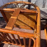 Pair of rattan/wicker bedside tables