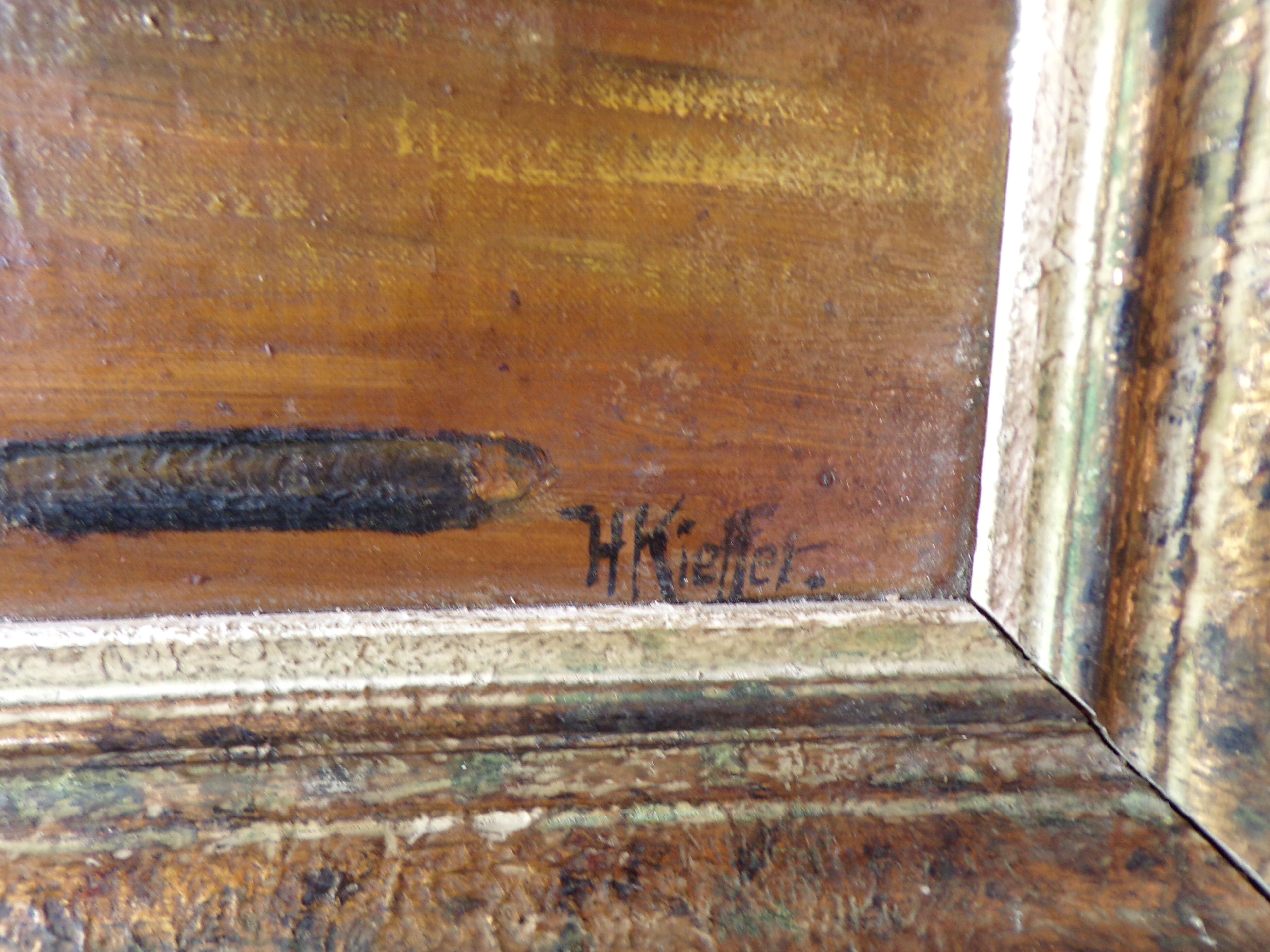 Still life painting signed