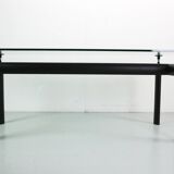 Table à manger en verre Le Corbusier 'LC6' pour Cassina, 1970 Italie