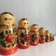 7 poupées russes Matriochka, vintage