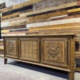 Large Art Deco sideboard in oak - Modernist Design 1950