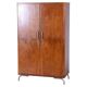 Bauhaus Walnut Wardrobe by Robert Slezak, Czechia, 1930s
