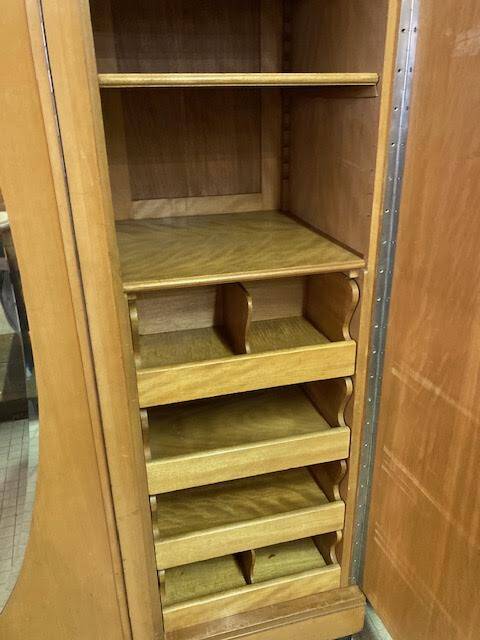 Large art deco 3-door wardrobe