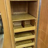 Large art deco 3-door wardrobe