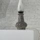 Vintage ceramic and opaline lamp