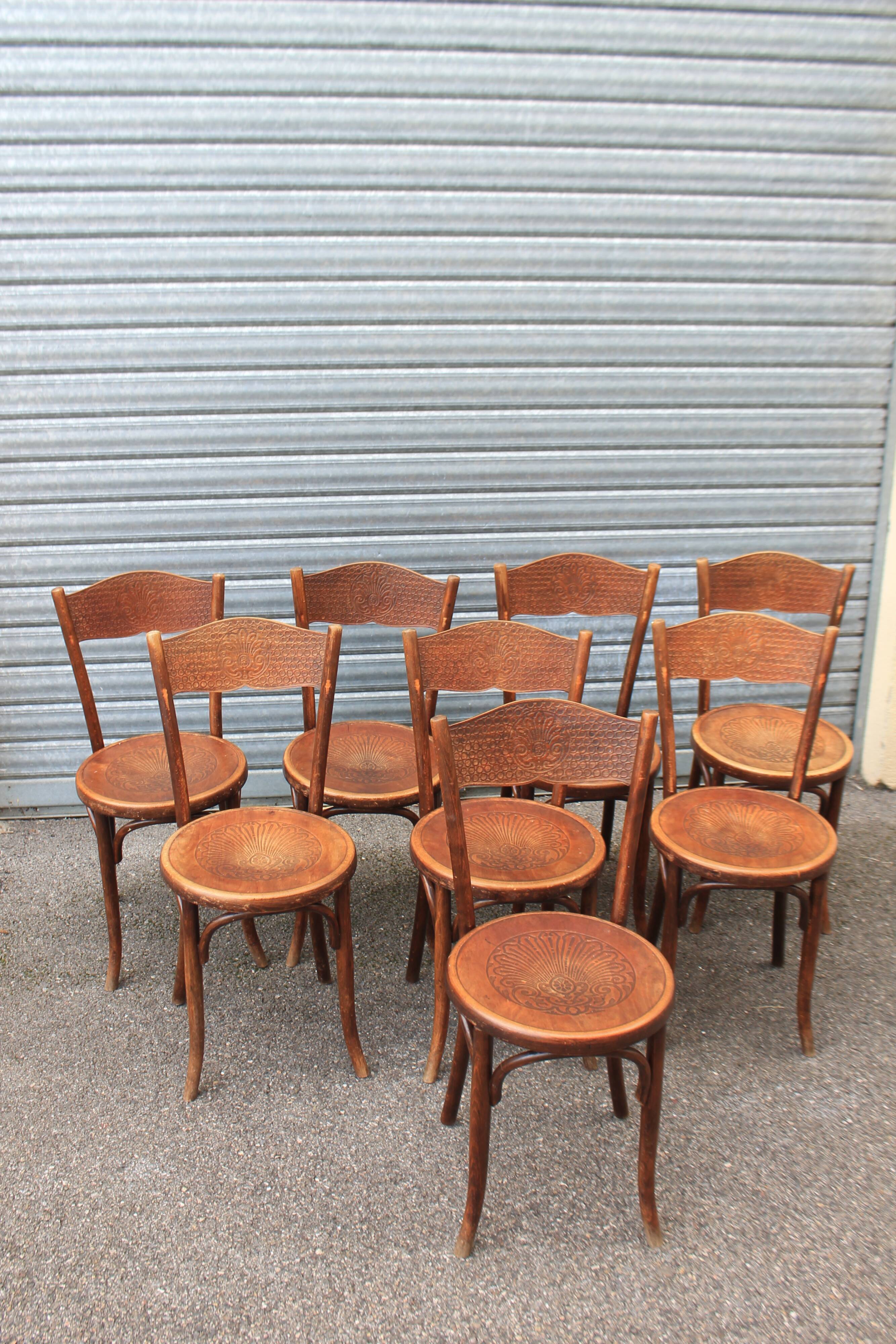 8 Fischel bistro chairs