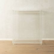 Minimalist chest of drawers from the 1980s, acrylic glass, unique piece
