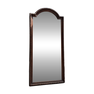 Large beaded wooden mirror