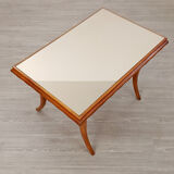 Table basse en miroir du milieu du siècle, italienne