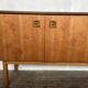 Vintage modernist French teak TV/hifi cabinet