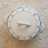 Soup vegetable old earthenware Longwy model 729