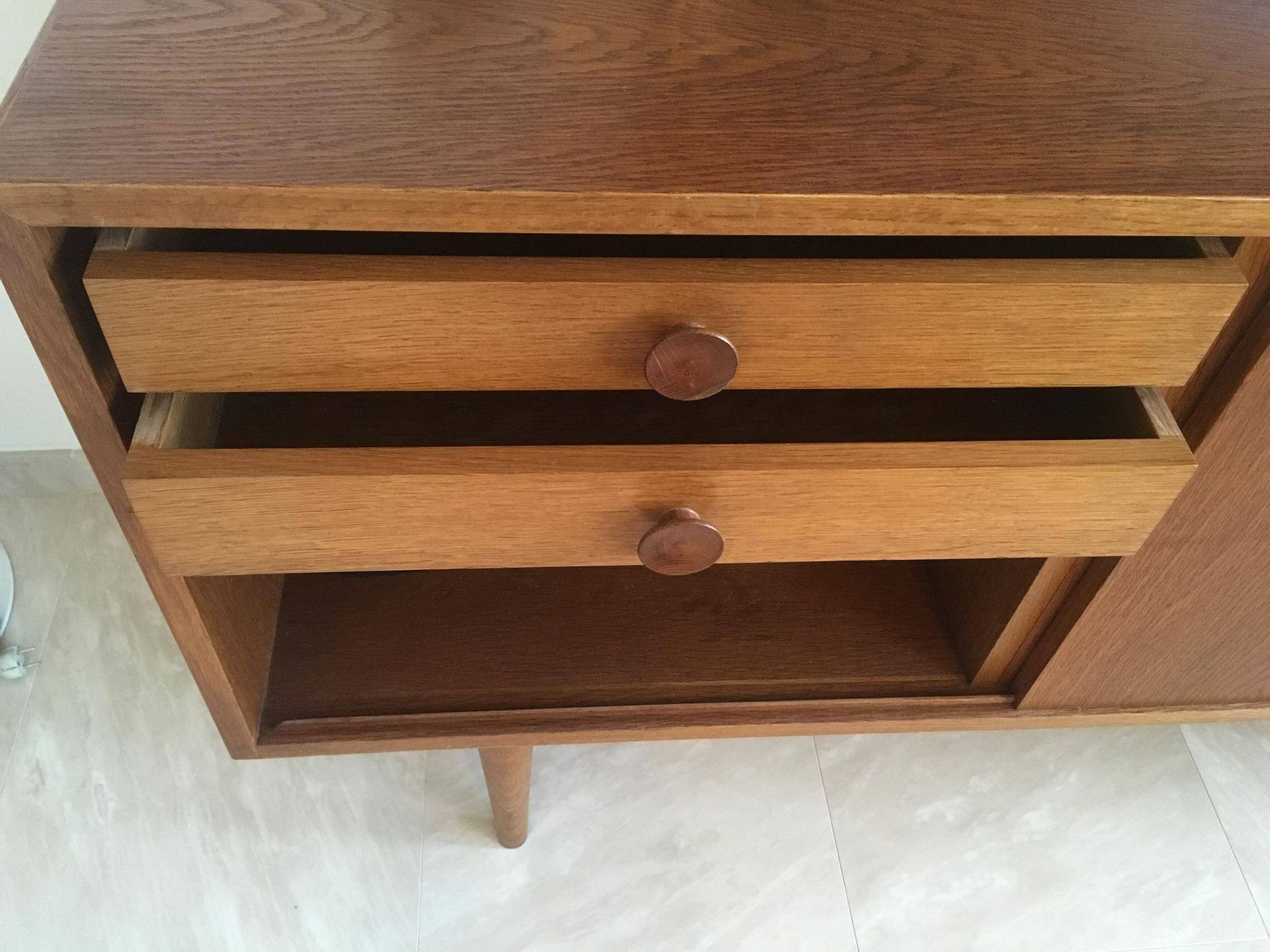 Enfilade moderne scandinave, années 1960 / Chêne massif