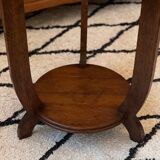 Art deco oak pedestal table