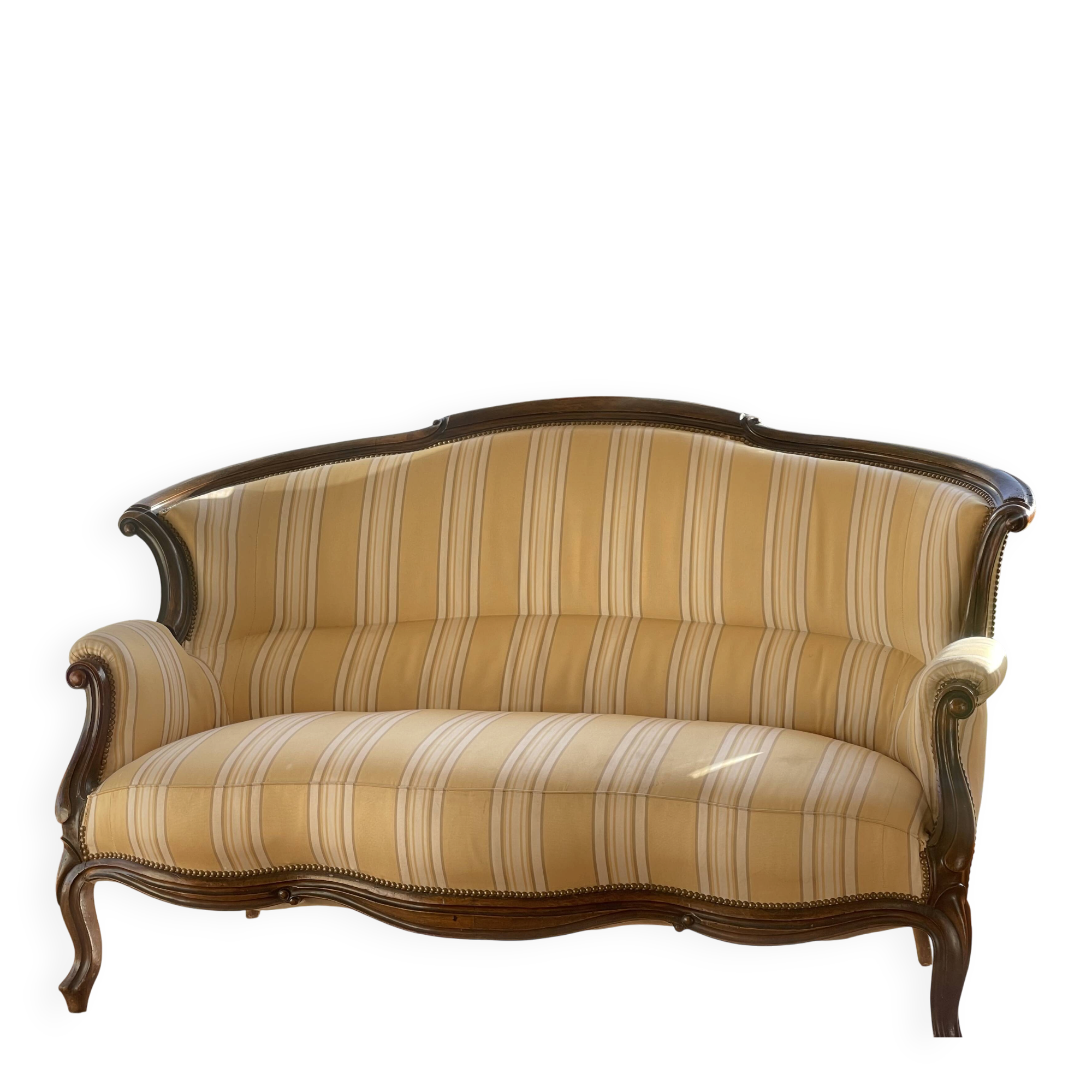 Canapé corbeille de style Louis XV