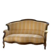 Elegant Louis XV style basket sofa
