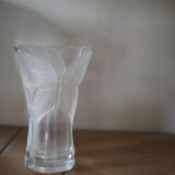 Crystal vase, Arques crystal, butterfly decoration