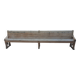 3 meter long solid wood bench