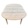 Renovated Louis Philippe round extendable dining table with 4 leaves.