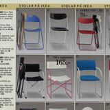 Vintage Mid-Century Modern Minimalist Black Metal Åland Chair from Ikea