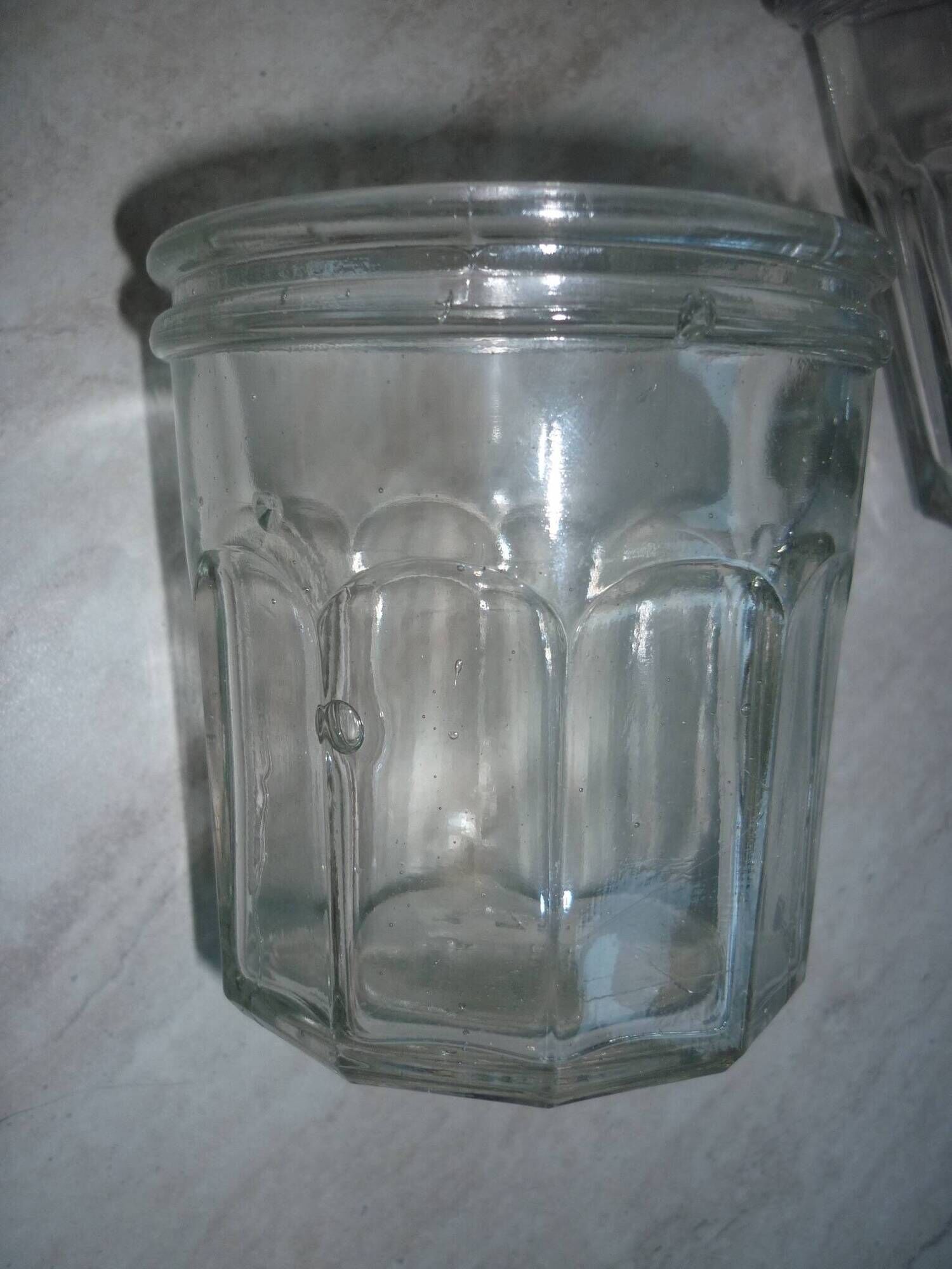 3 old jam jars of 375 ml