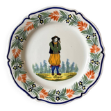 Assiette Henriot Quimper numérotée
