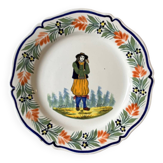 Henriot Quimper numbered plate