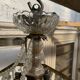 Louis XV style "Fontaine" chandelier in bronze and 20th century pendants