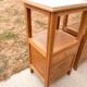 Art Deco pair of bedside tables in oak, 1930s.