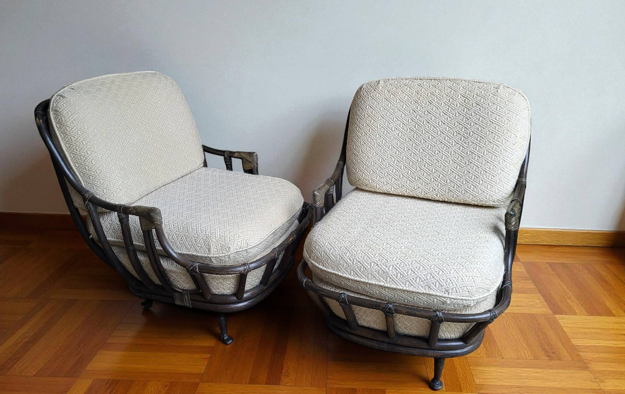 70s Rattan Armchairs (*2)